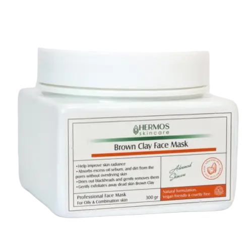 ماسک خاک رس قهوه ای هرموس